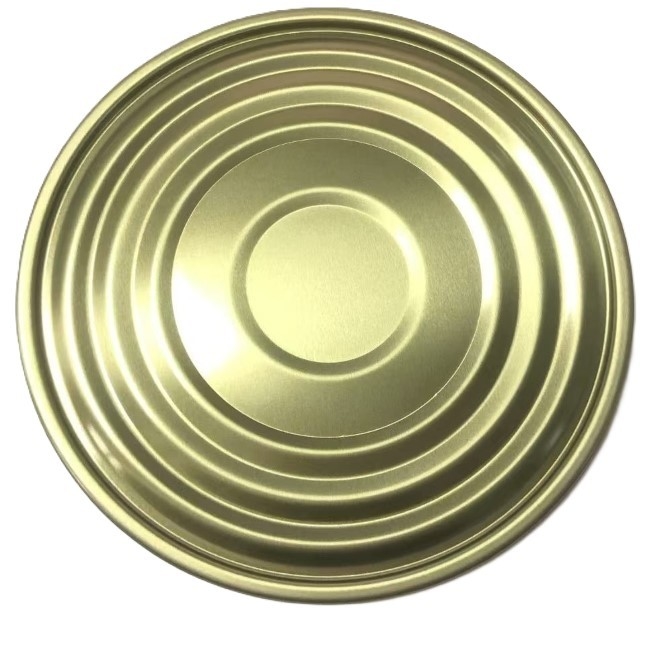 Imballaggio alimentare Canne di latta di stagno Capo 153mm Diametro 603D Fonte inferiore Lacca dorata BPANI