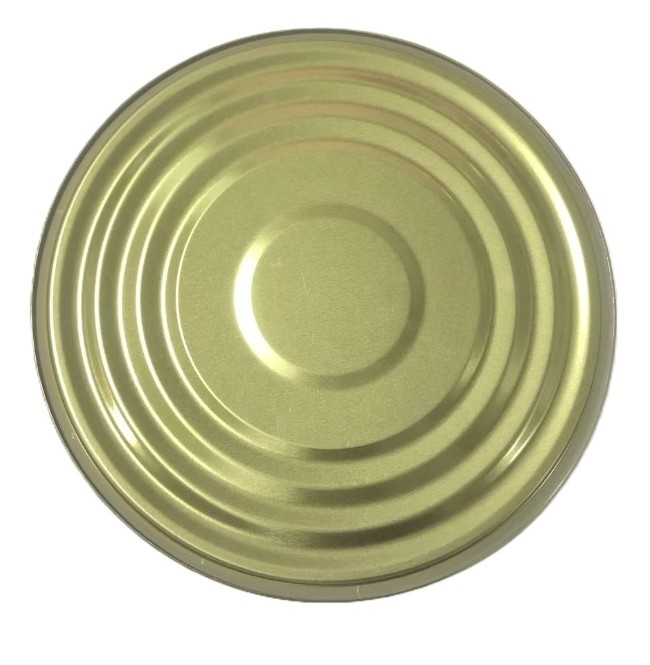 Imballaggio alimentare Canne di latta di stagno Capo 153mm Diametro 603D Fonte inferiore Lacca dorata BPANI