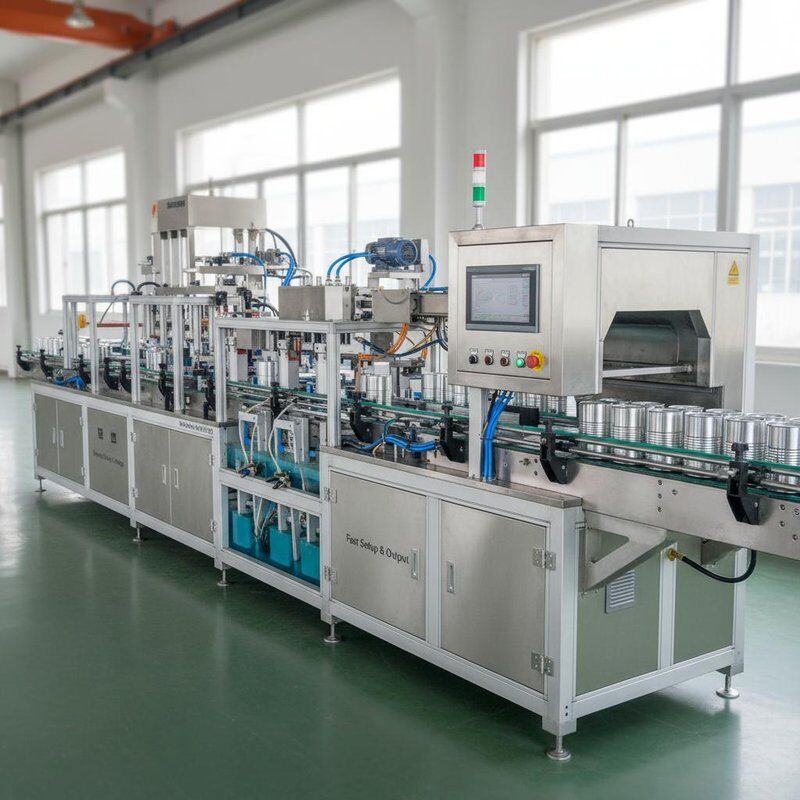 Macchina automatica per la produzione di lattine di latta per stagnatura elettrolitica, perfetta per la produzione di lattine per bevande, che offre un rapido allestimento e produzione