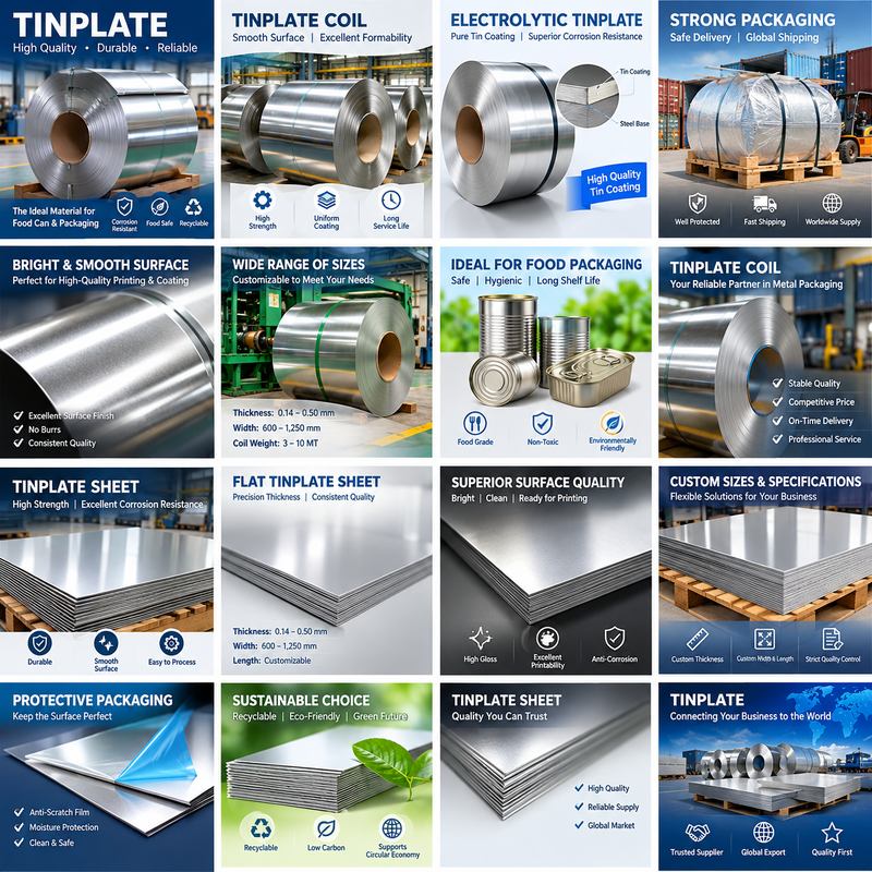 Food Grade Tinplate Sheet with Corrosion Resistant and Anti Rust Properties for Safe Food Storage